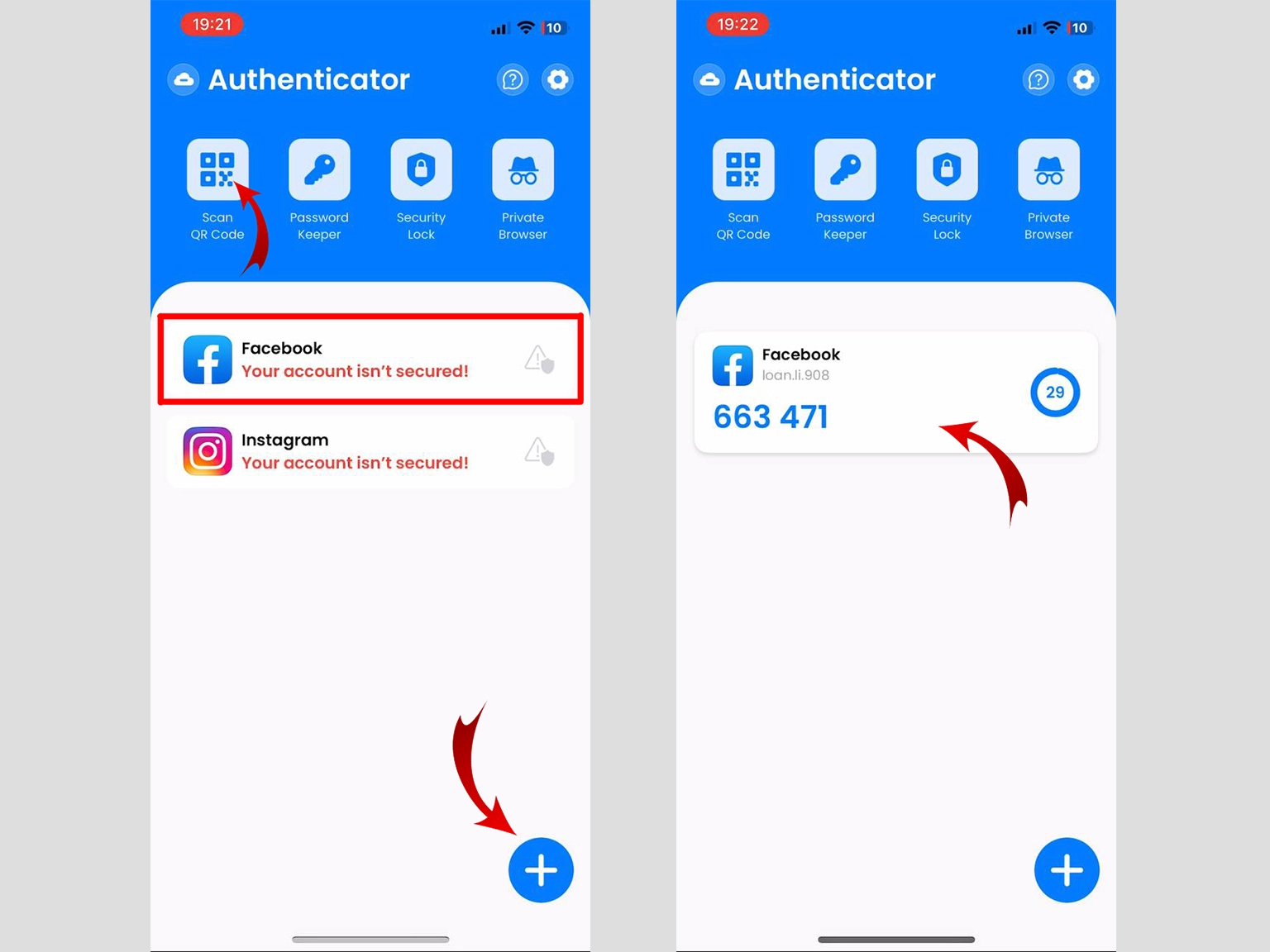 Using Authenticator App