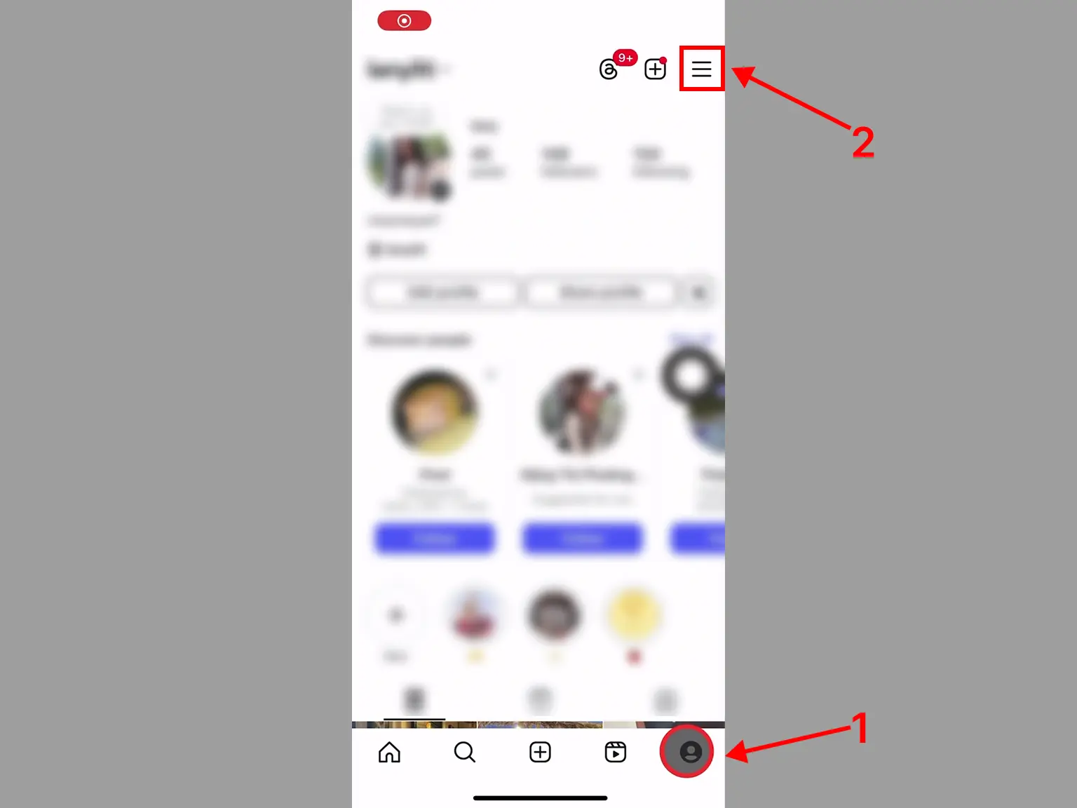 Locate Instagram 2FA Settings
